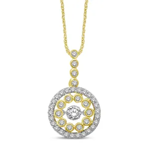 10K Yellow Gold 1/2 Ctw Diamond Fashion Pendant