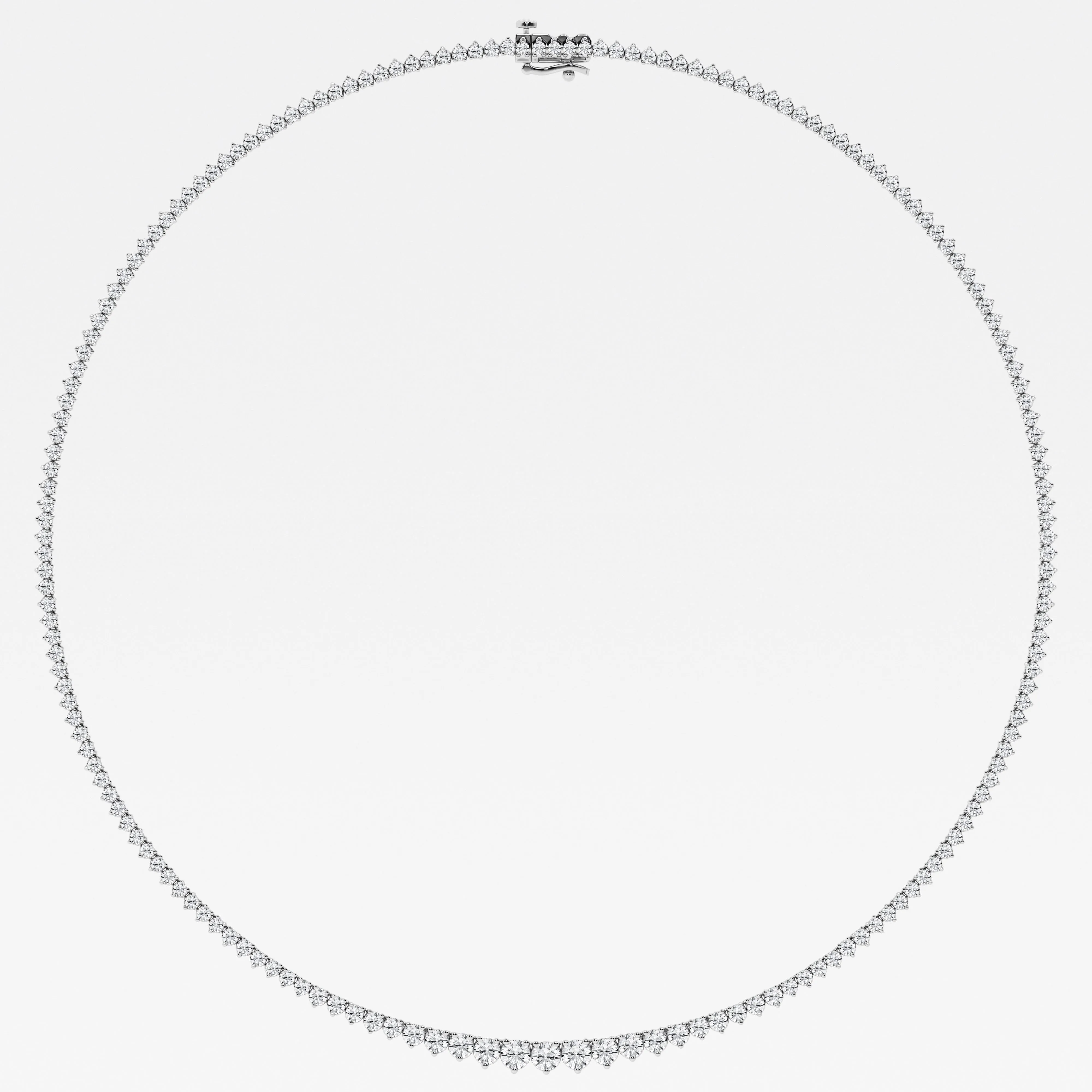 12.00 cttw Rivera Lab Diamond Necklace - Round by Mercury Rings