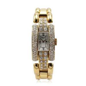 18ct Gold Chopard La Strada Diamond Set Quartz Watch