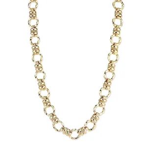 2028 Jewelry Textured Link Chain Necklace 16"   3" Extender