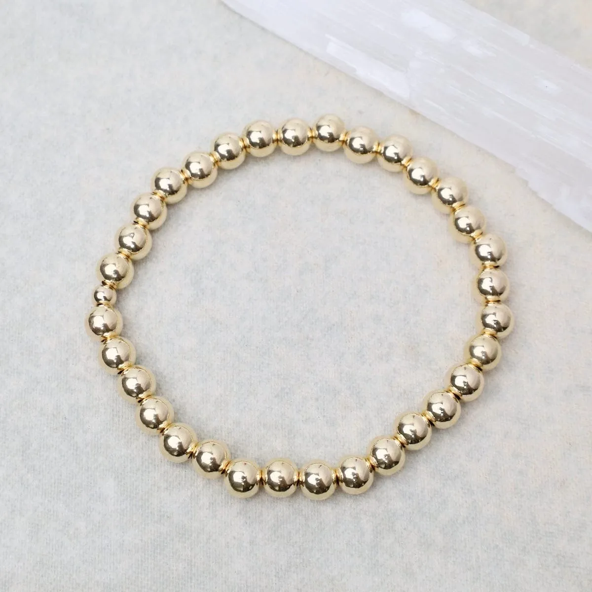 6mm Classic Ball Bracelet in Silver, Gold, or Two Tone