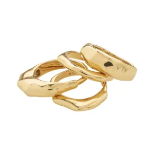 Asher Rings 4 in 1 Set I Gold Plated