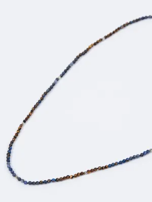 ASIF NECKLACE IN BROWN AND BLUE