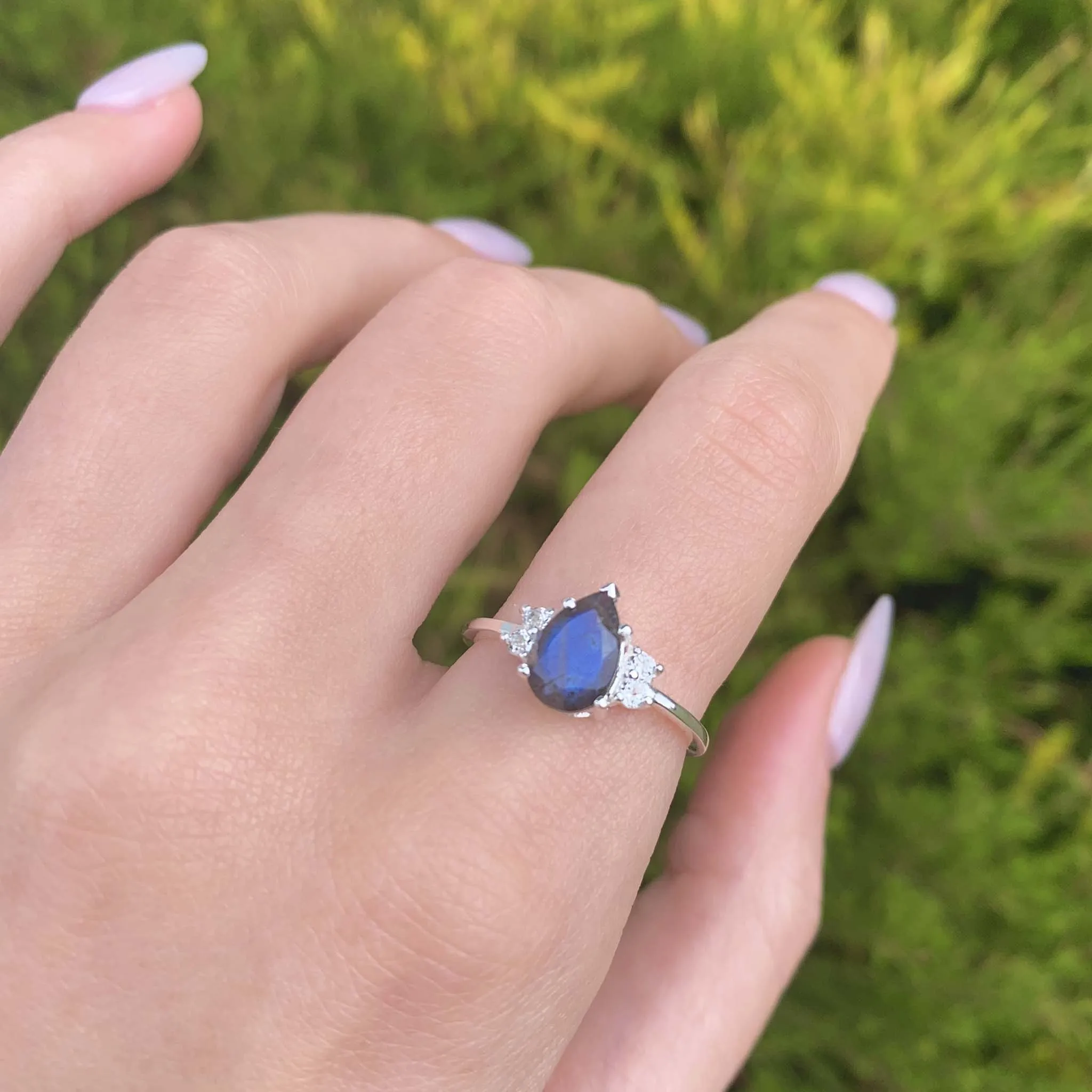 Aurora's Tear Labradorite Ring