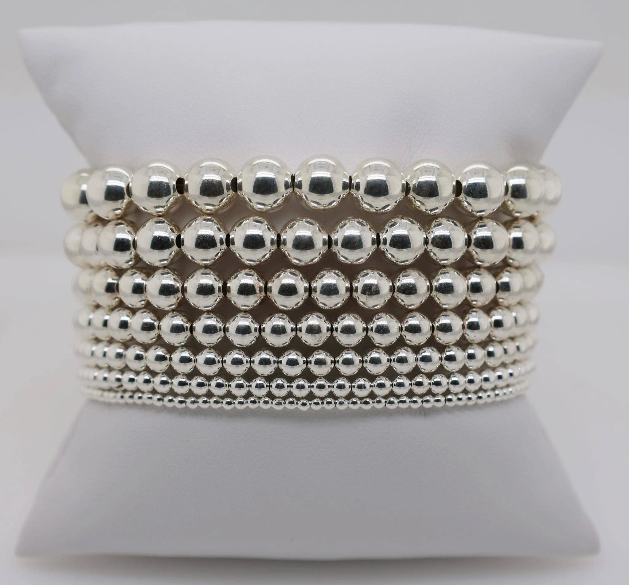 bara boheme - 6MM Classic Ball Bead Bracelet - Waterproof: Gold Filled / Clasp