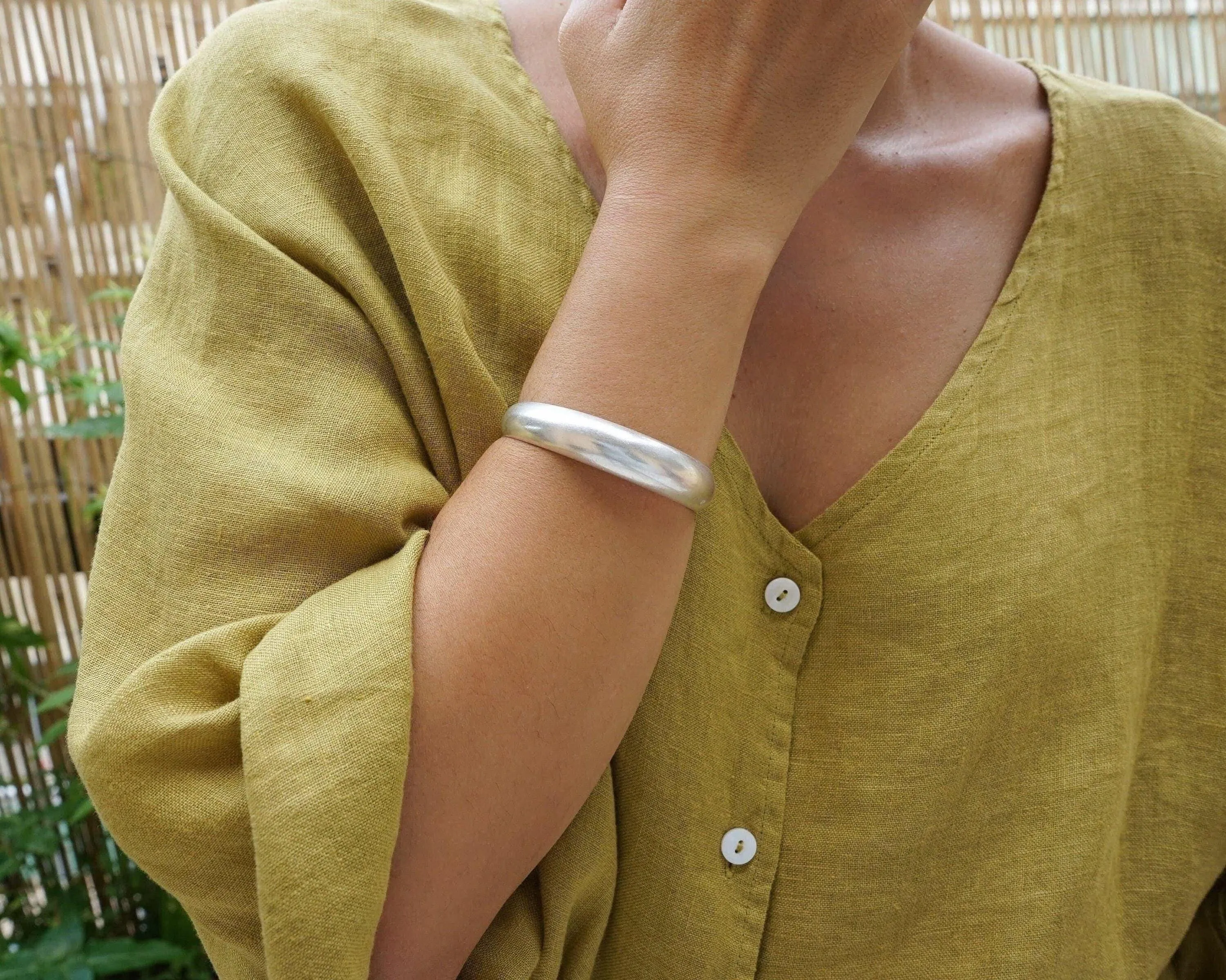 Big Silver Shade Bold Cuff