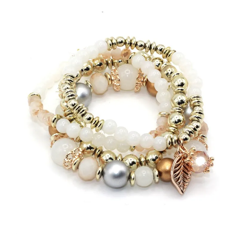 Bohemian mixed natural stone suit bracelet