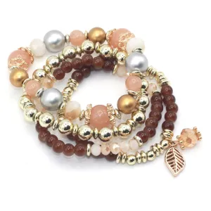 Bohemian mixed natural stone suit bracelet