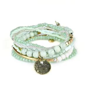 Bohemian Ocean Style Multi-layer Love Beaded Bracelet