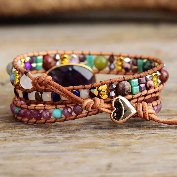 Bohemian Wrap Watchband Bracelet for Women Charms Gifts for Mom