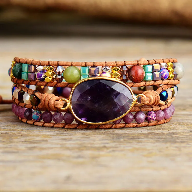 Bohemian Wrap Watchband Bracelet for Women Charms Gifts for Mom