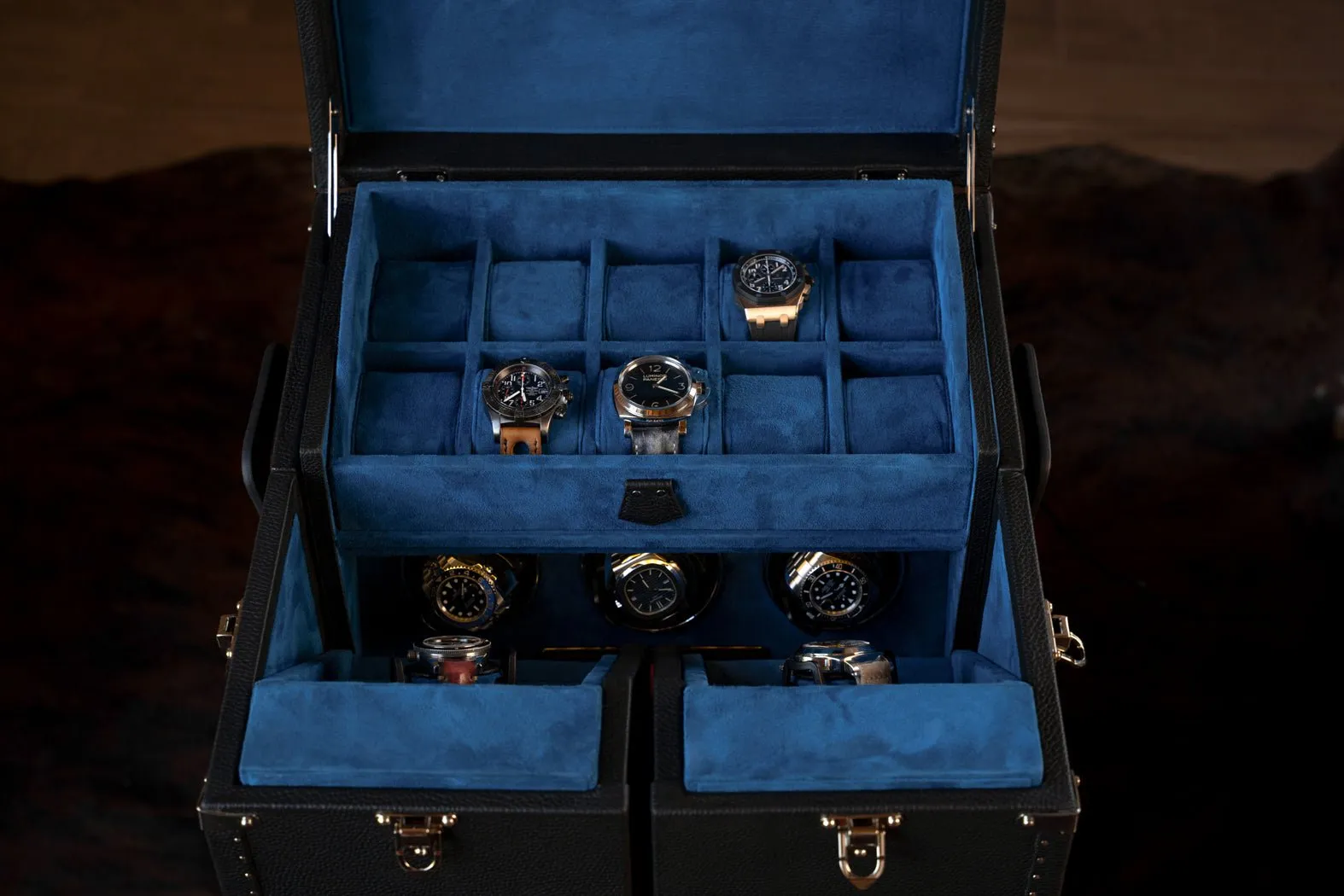 Bosphorus Watch Winder Trunk - Togo Black