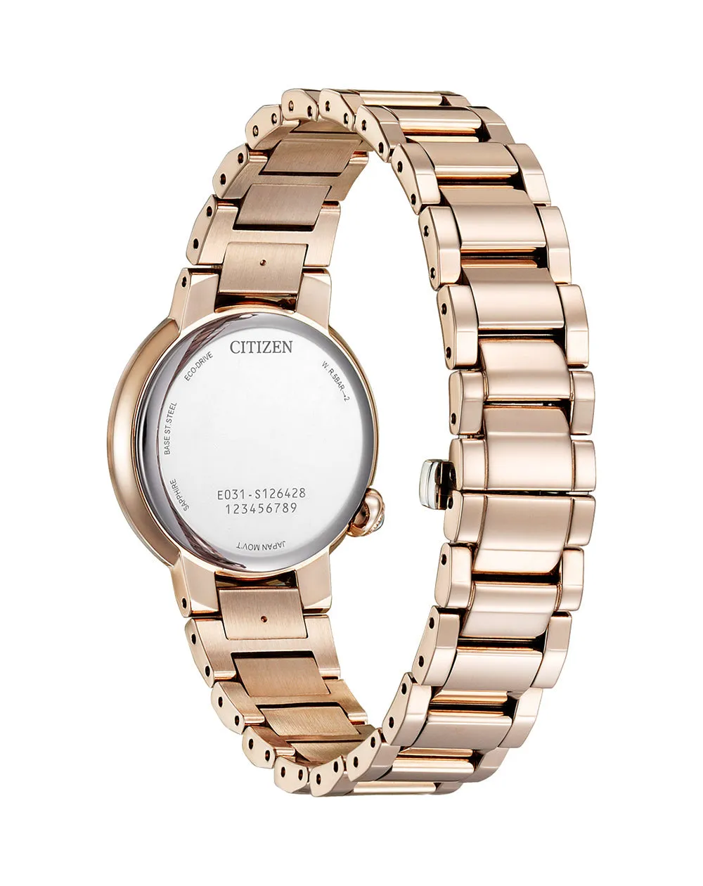 Citizen Mother Of Pearl Rose Gold Dress Women's Watch EM0912-84Y