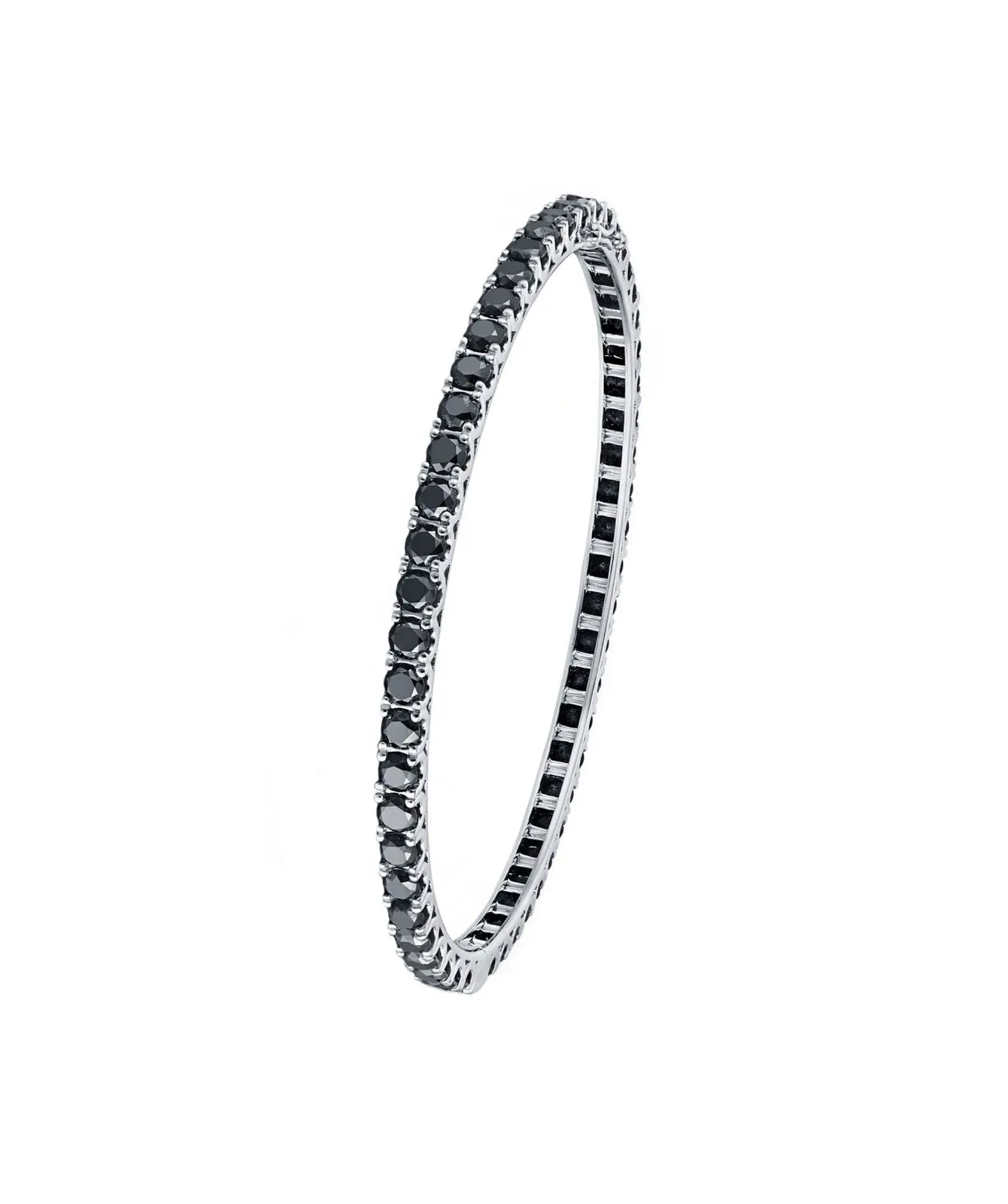 Classic Black Diamond Bangle