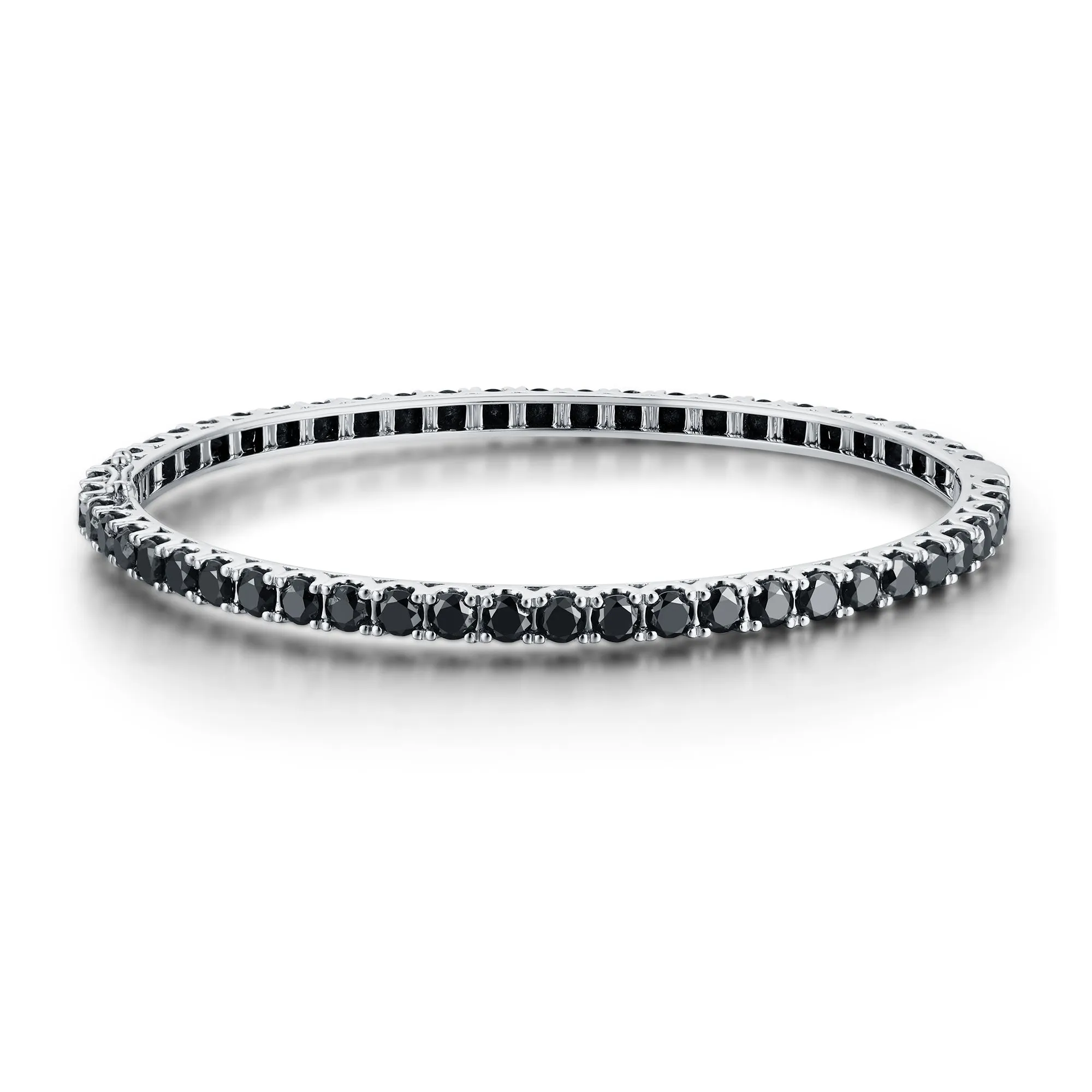 Classic Black Diamond Bangle