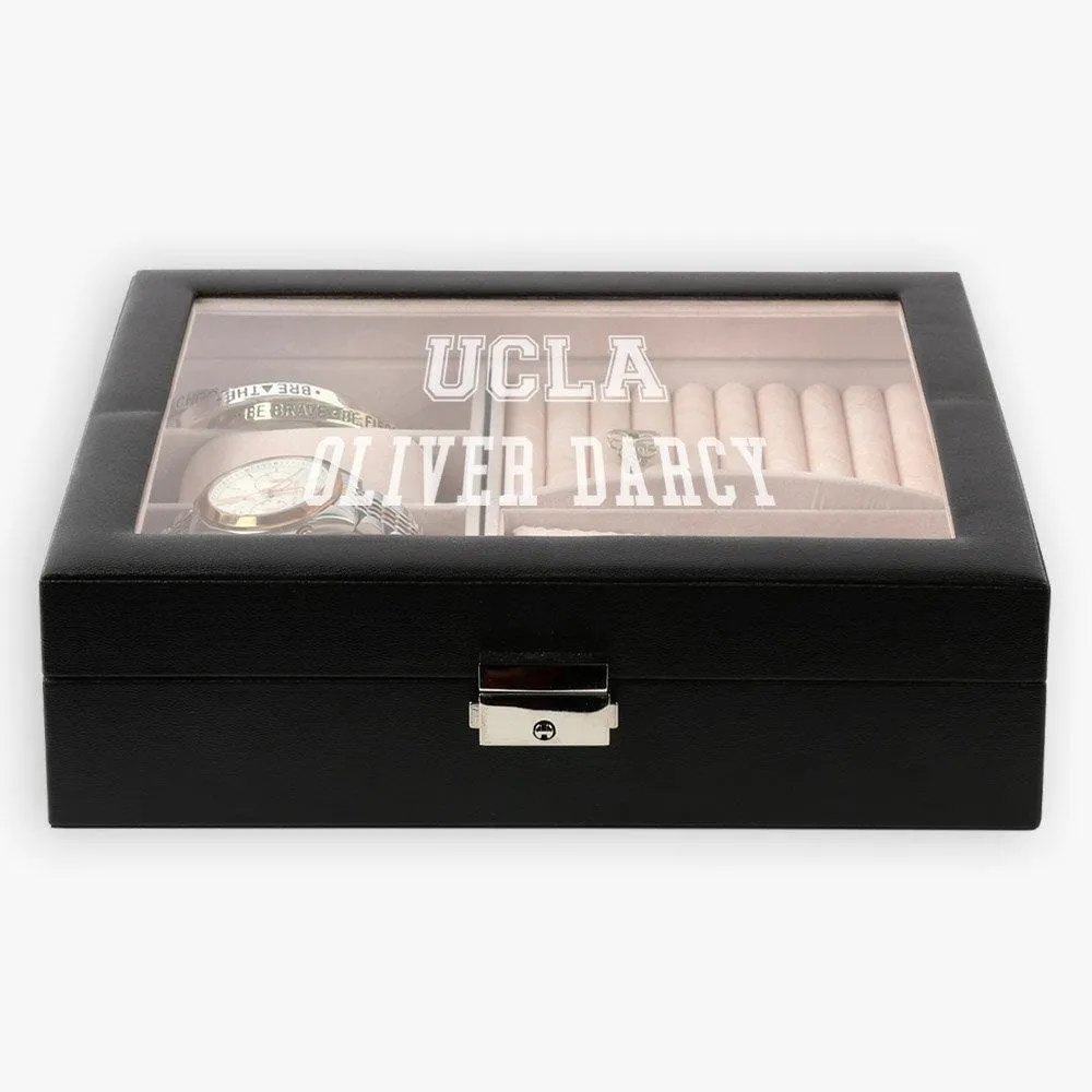 Custom College Name Watch & Jewelry Accessories Case | Graduation Gift