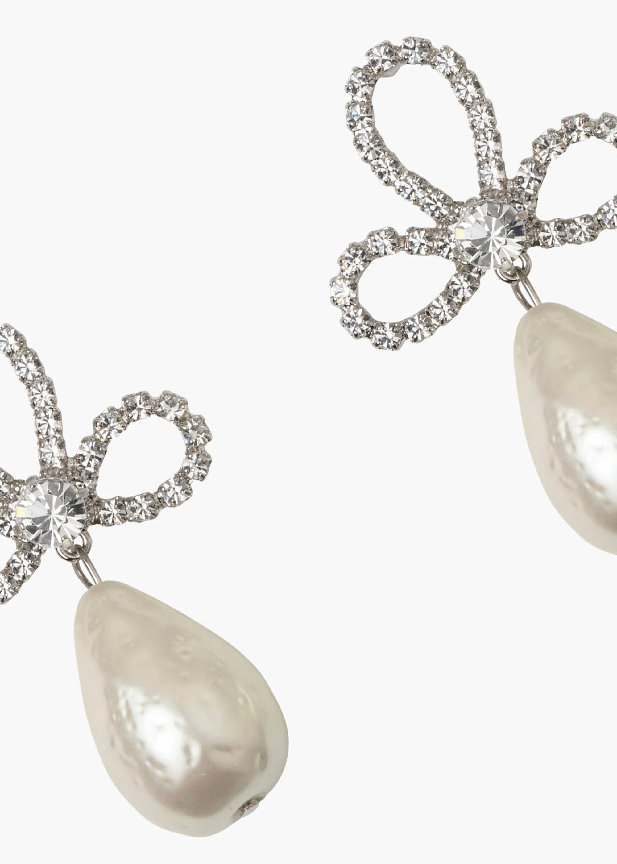 Devina Earrings -- Crystal Pearl