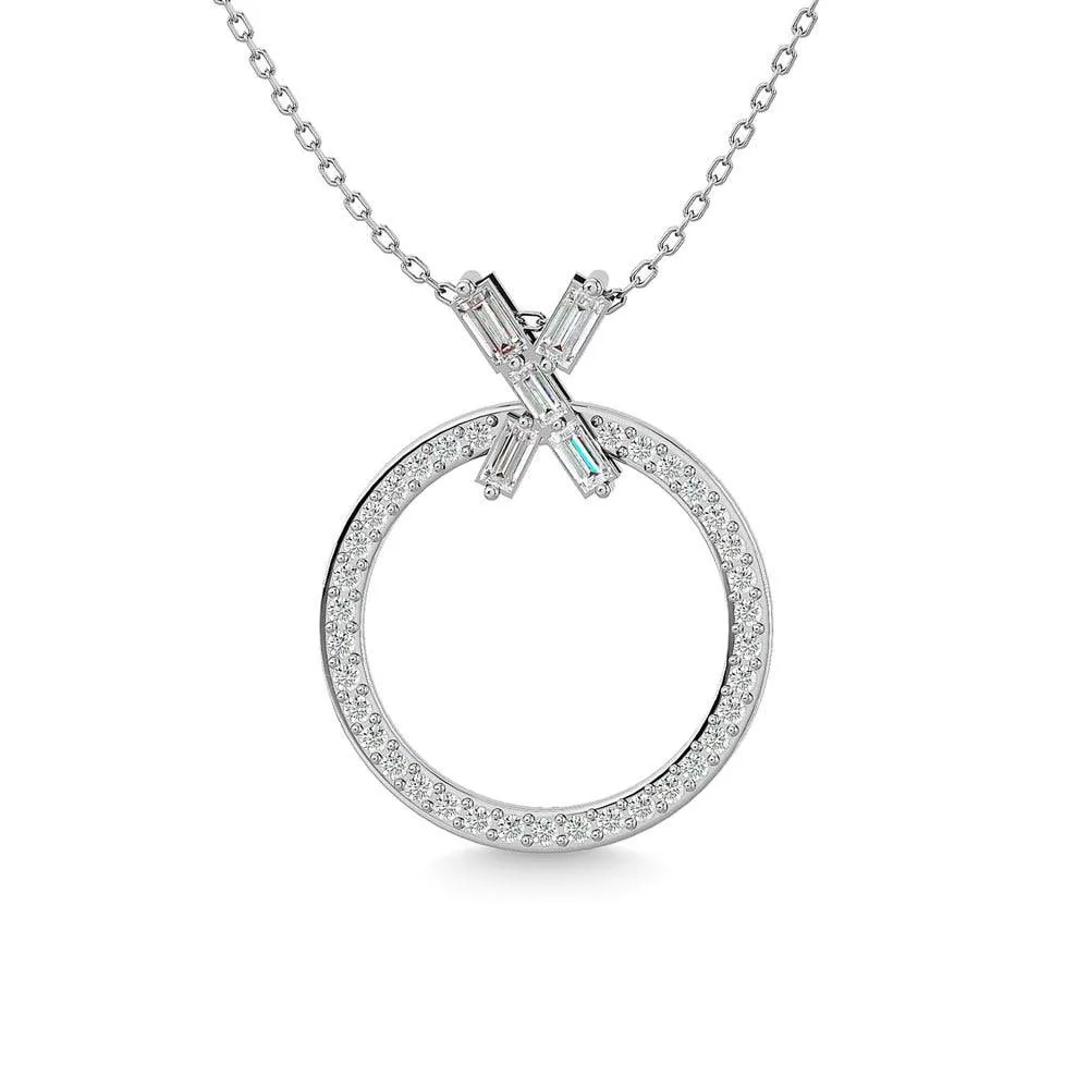 Diamond 1/4 Ct.Tw. Fashion Pendant in 10K White Gold