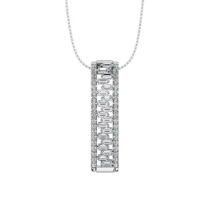 Diamond 1/4 Ct.Tw. Slide Pendant in 14K White Gold