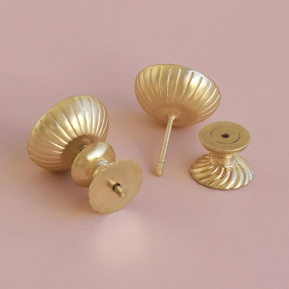 Dresser Knob Stud Earrings