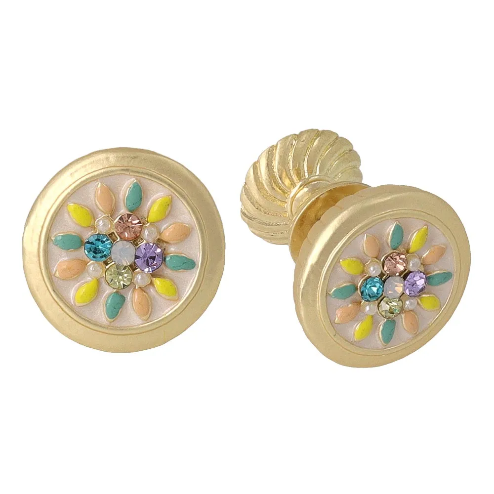 Dresser Knob Stud Earrings