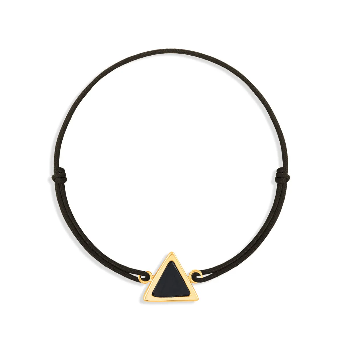 Enamel Triangle Cord Bracelet