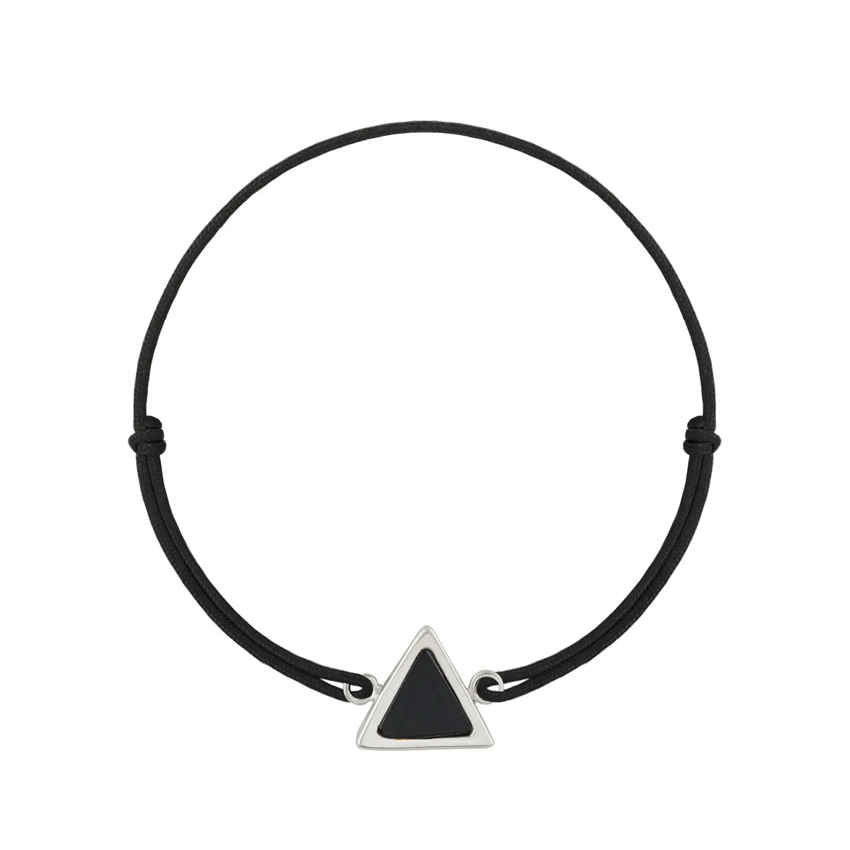 Enamel Triangle Cord Bracelet