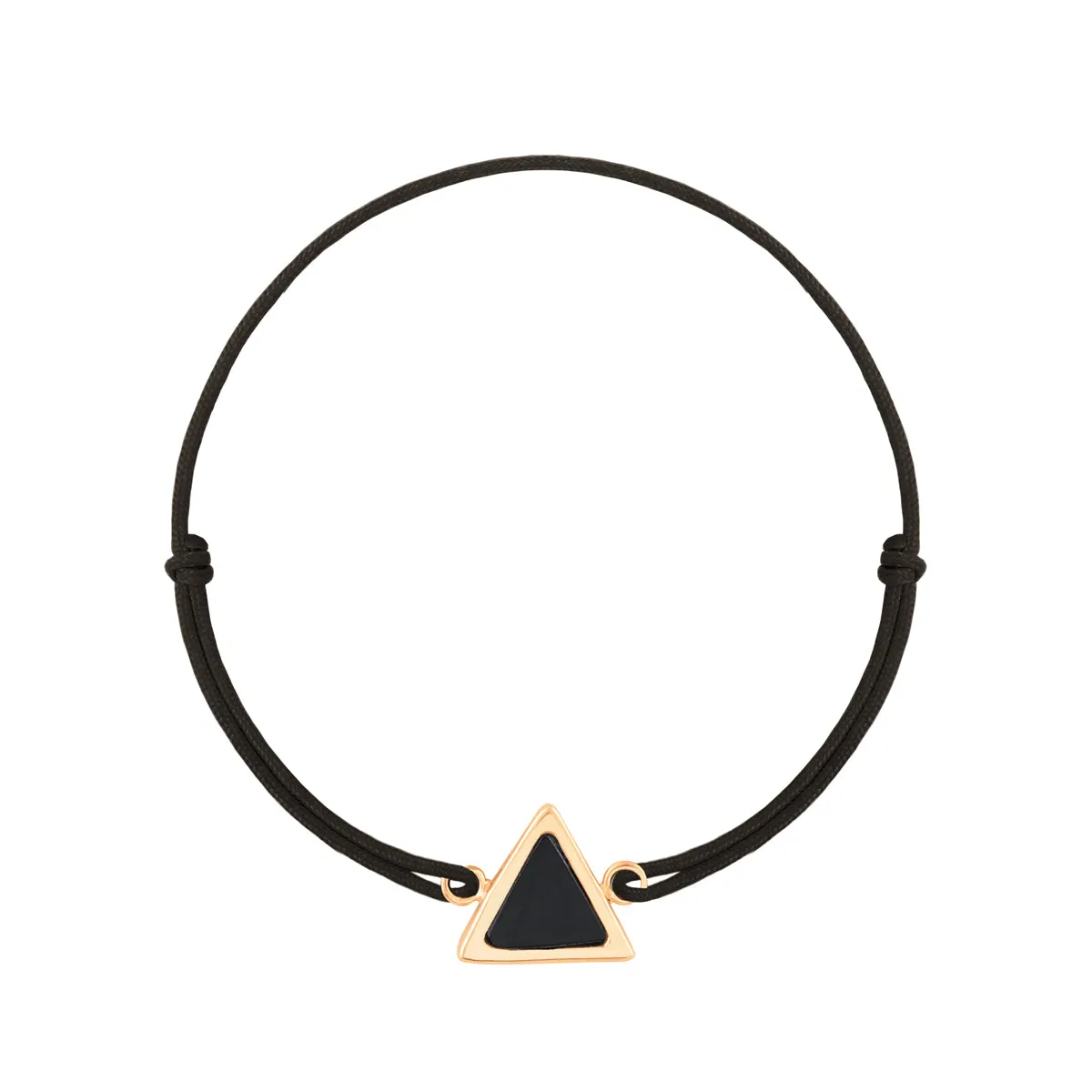 Enamel Triangle Cord Bracelet