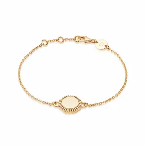 Estée Lalonde Mini Octagonal Bracelet 18Ct Gold Plate