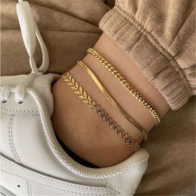 Fashion Jewelry Leg Chain Ankle Bracelets Women Accessories