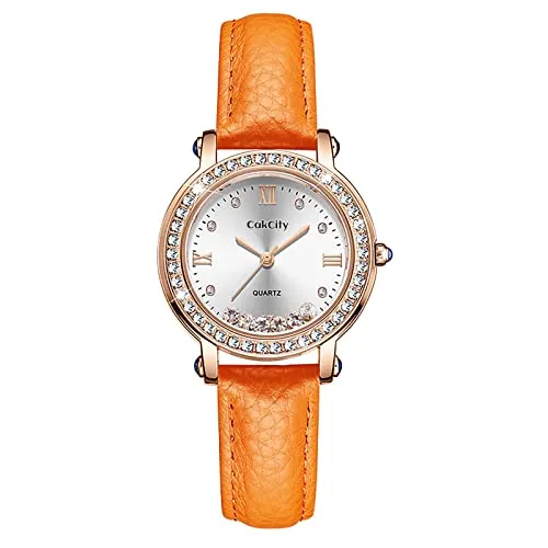 Fashion Quartzf Women Dress Crystal Large Face Watch