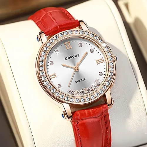 Fashion Quartzf Women Dress Crystal Large Face Watch