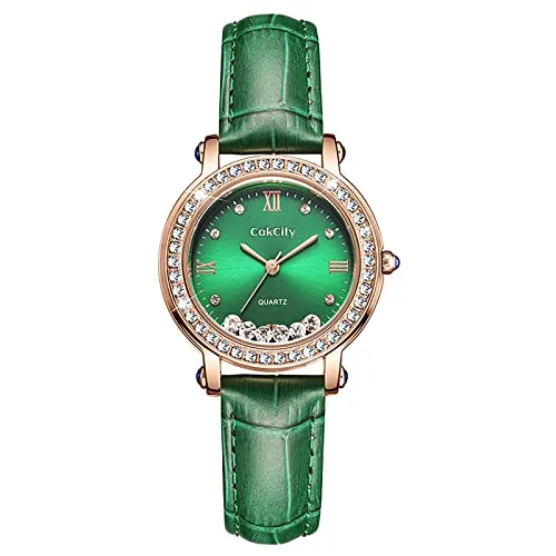 Fashion Quartzf Women Dress Crystal Large Face Watch