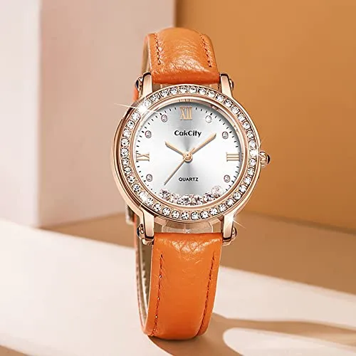 Fashion Quartzf Women Dress Crystal Large Face Watch