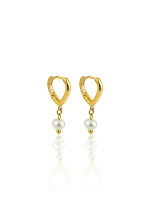 Freshwater Pearl Dangle Drop Earrings (L265)