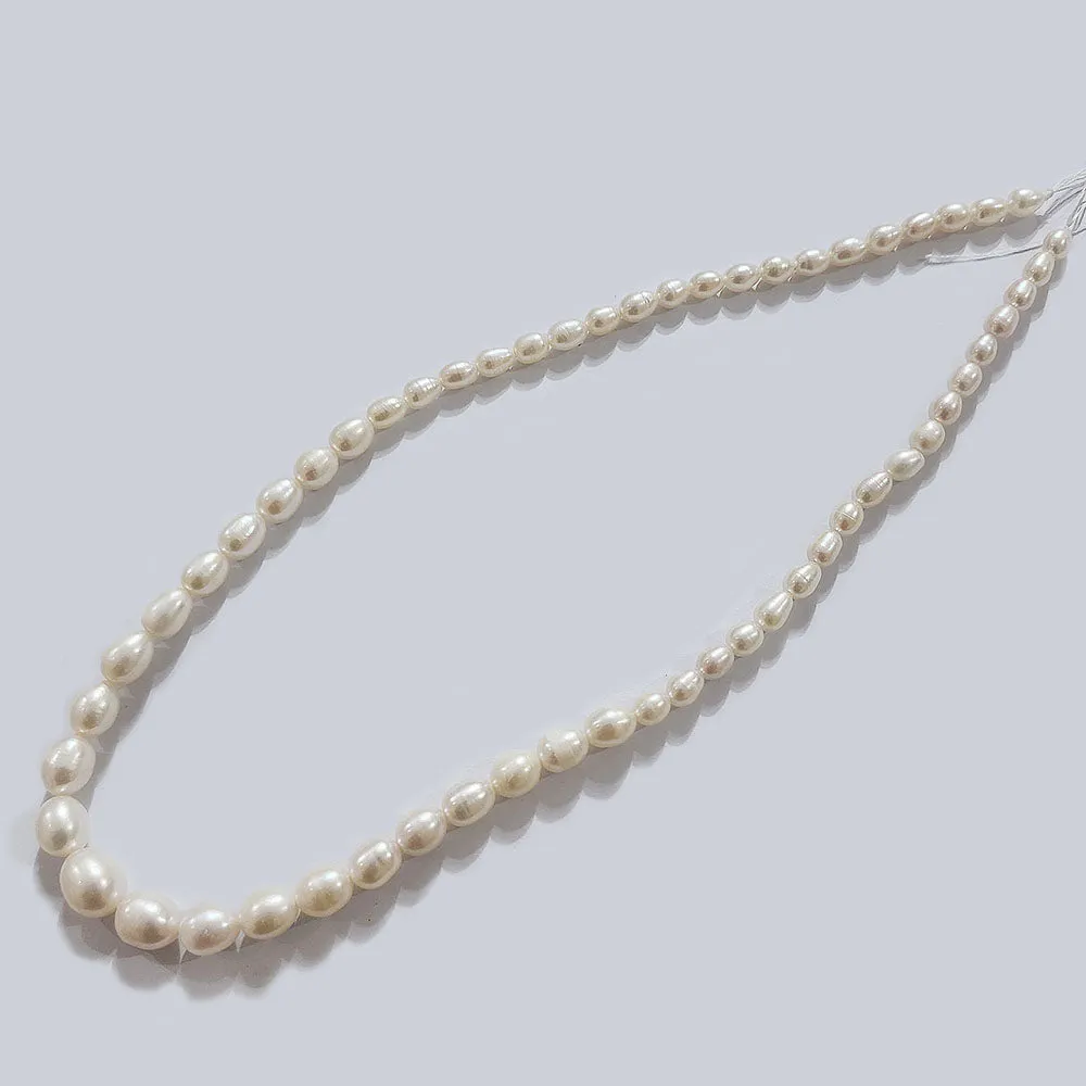 Freshwater Real Pearl Sold Per line in size Approximately 5x6~10x12mm and length about  15 1/2 Inches Long