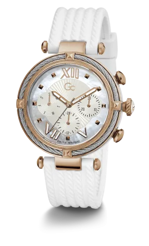 GC Ladies Wrist Watch White - Y16004L1