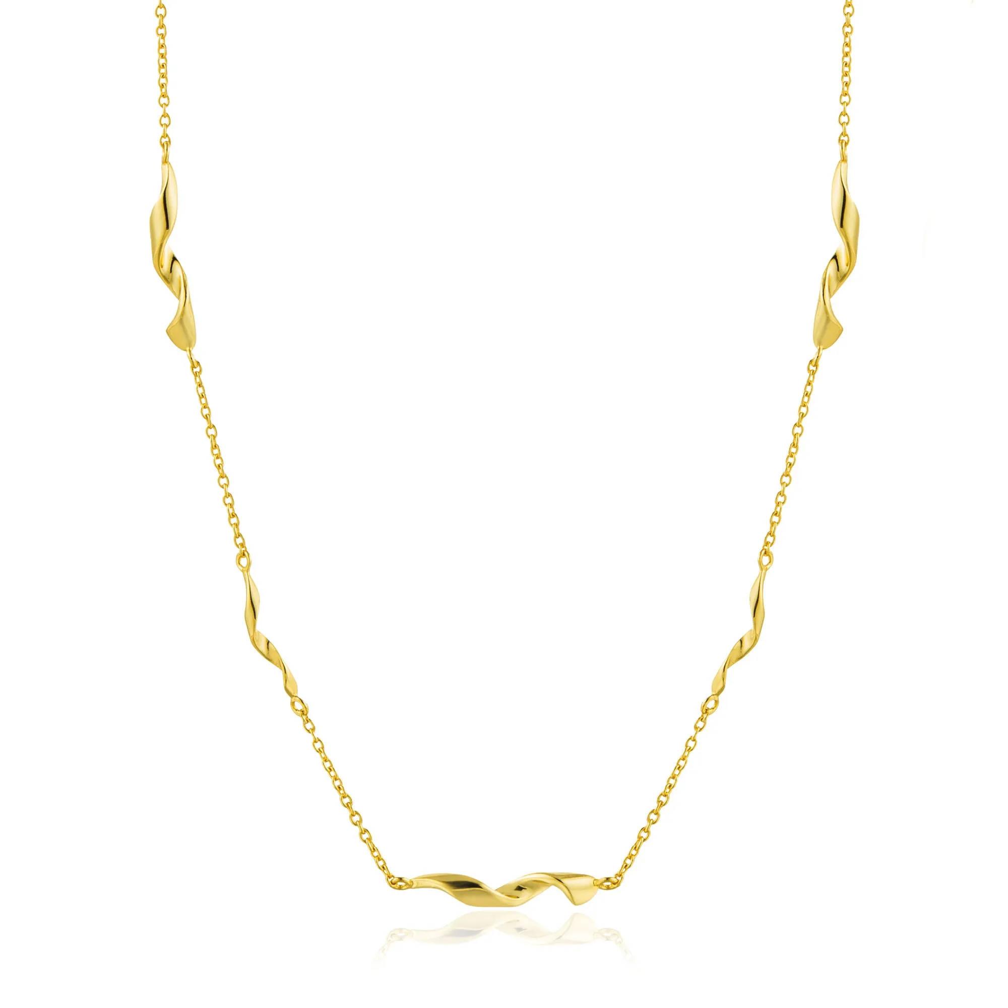 Gold Helix Necklace