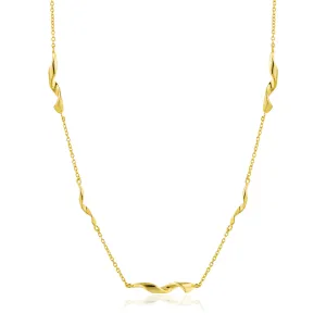 Gold Helix Necklace