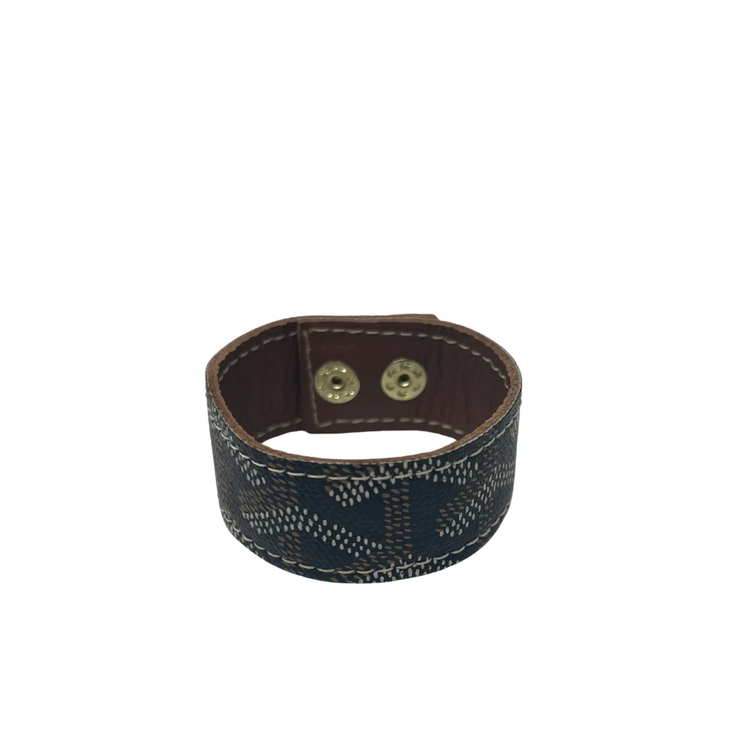 Goyard Luxury Repurposed Cuff Bracelet