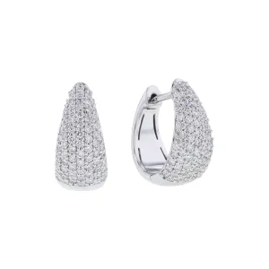 Idyllic Diamond Hoop Earrings 5/8ct