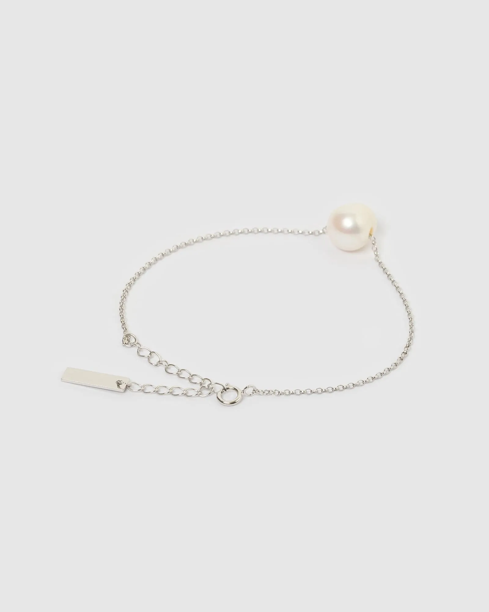 Izoa Coral Bracelet Silver Pearl