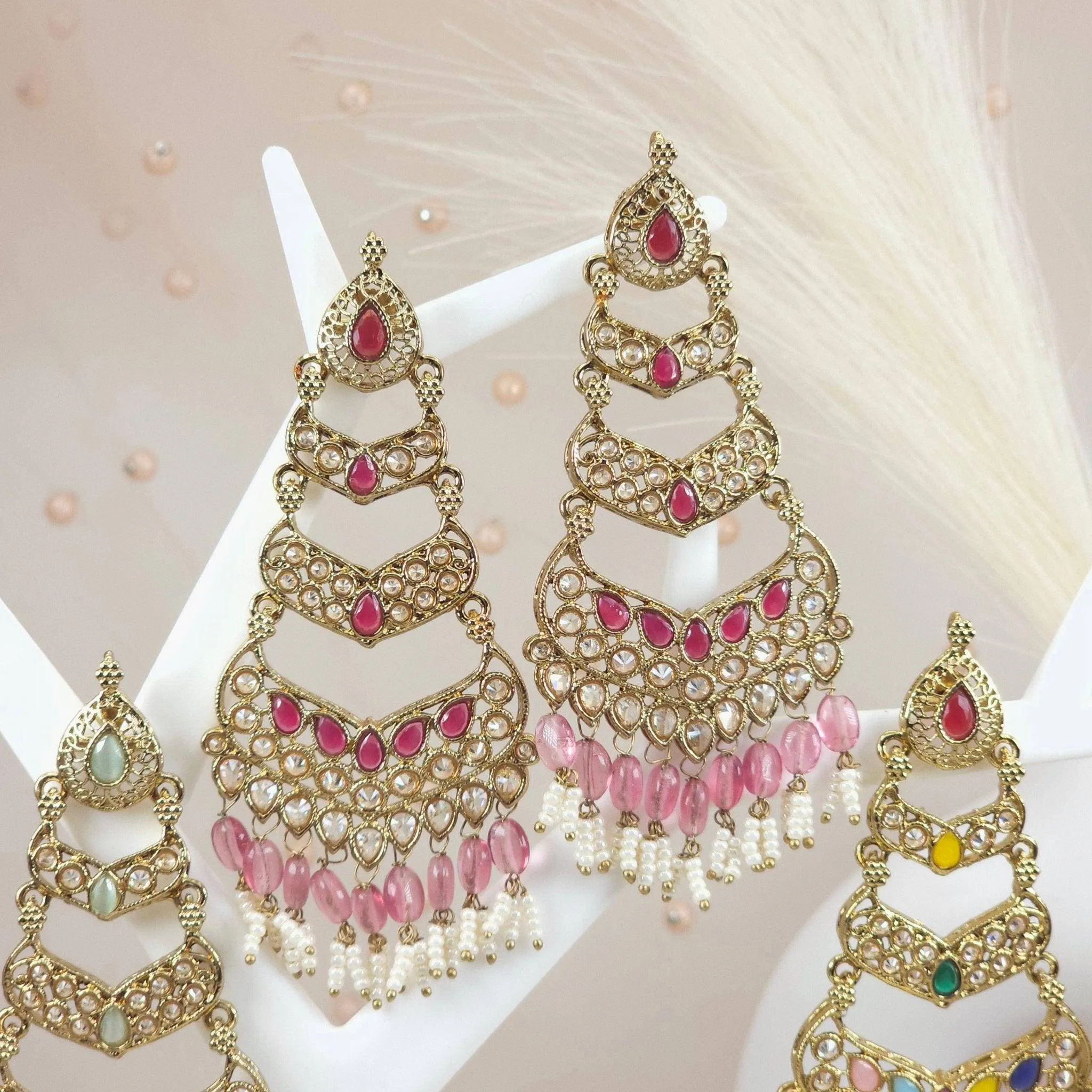 Jasmin Gold Drop Earrings for Women