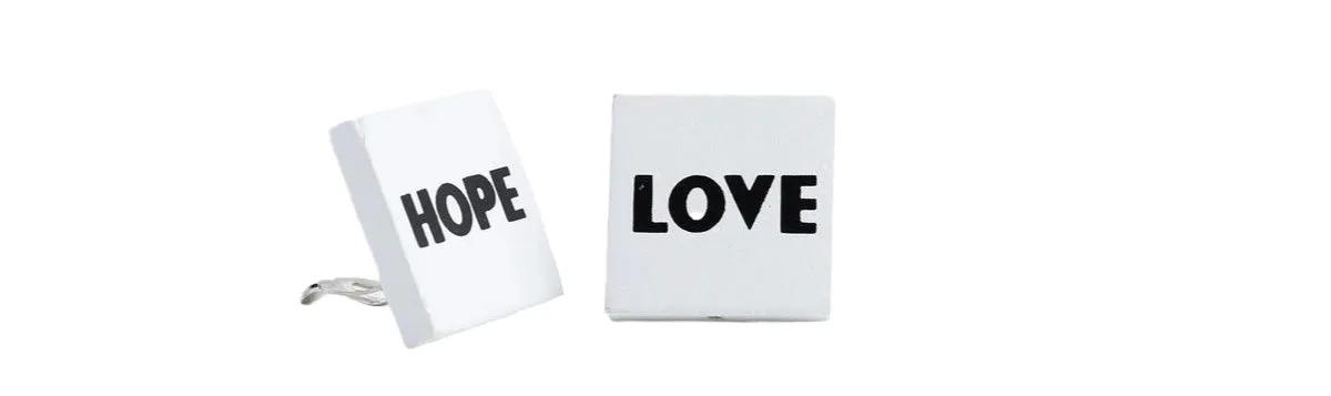 Jianhui London, Clip on LOVE & HOPE Earrings