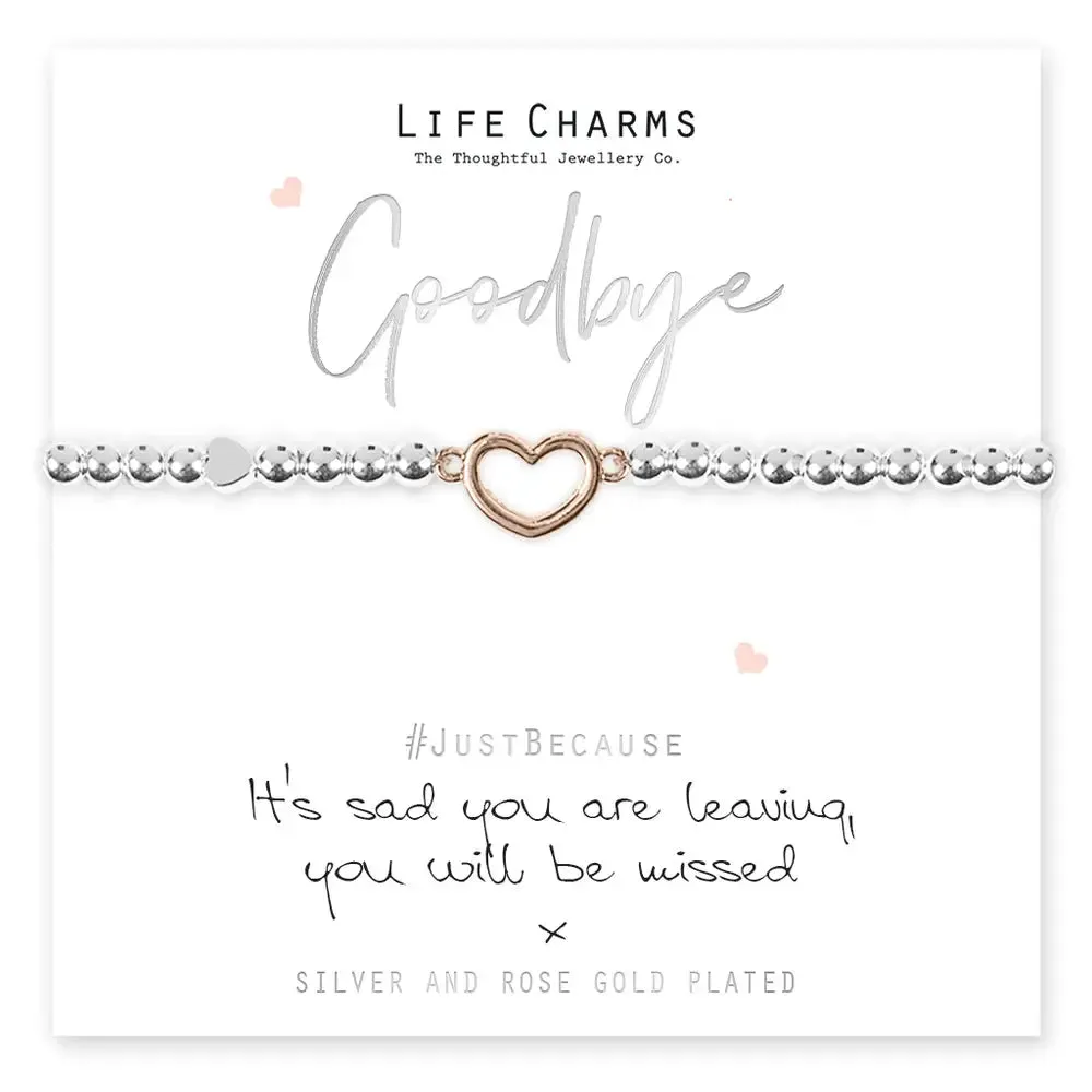 Life Charms Sad You Are Leaving Bracelet