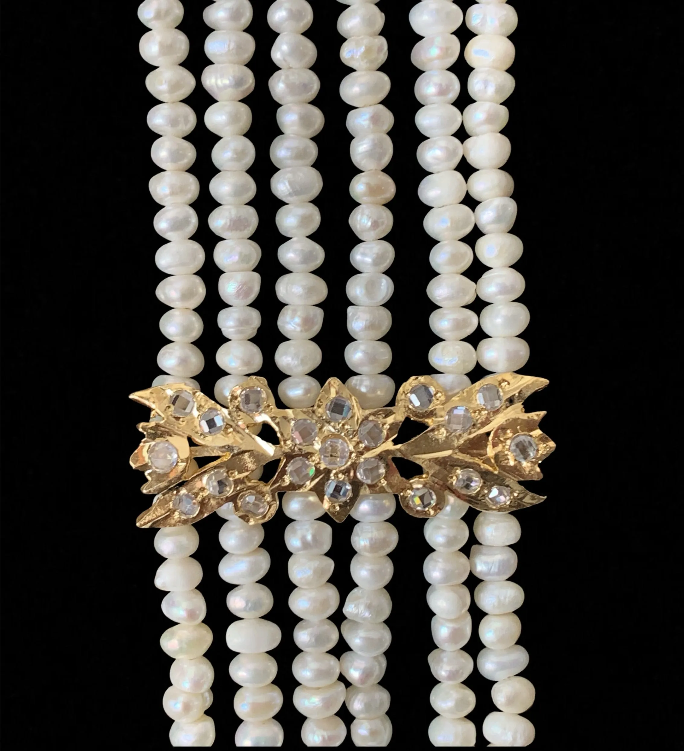 LN72  Hareem fresh water pearl rani haar ( SHIPS IN 4 WEEKS  )