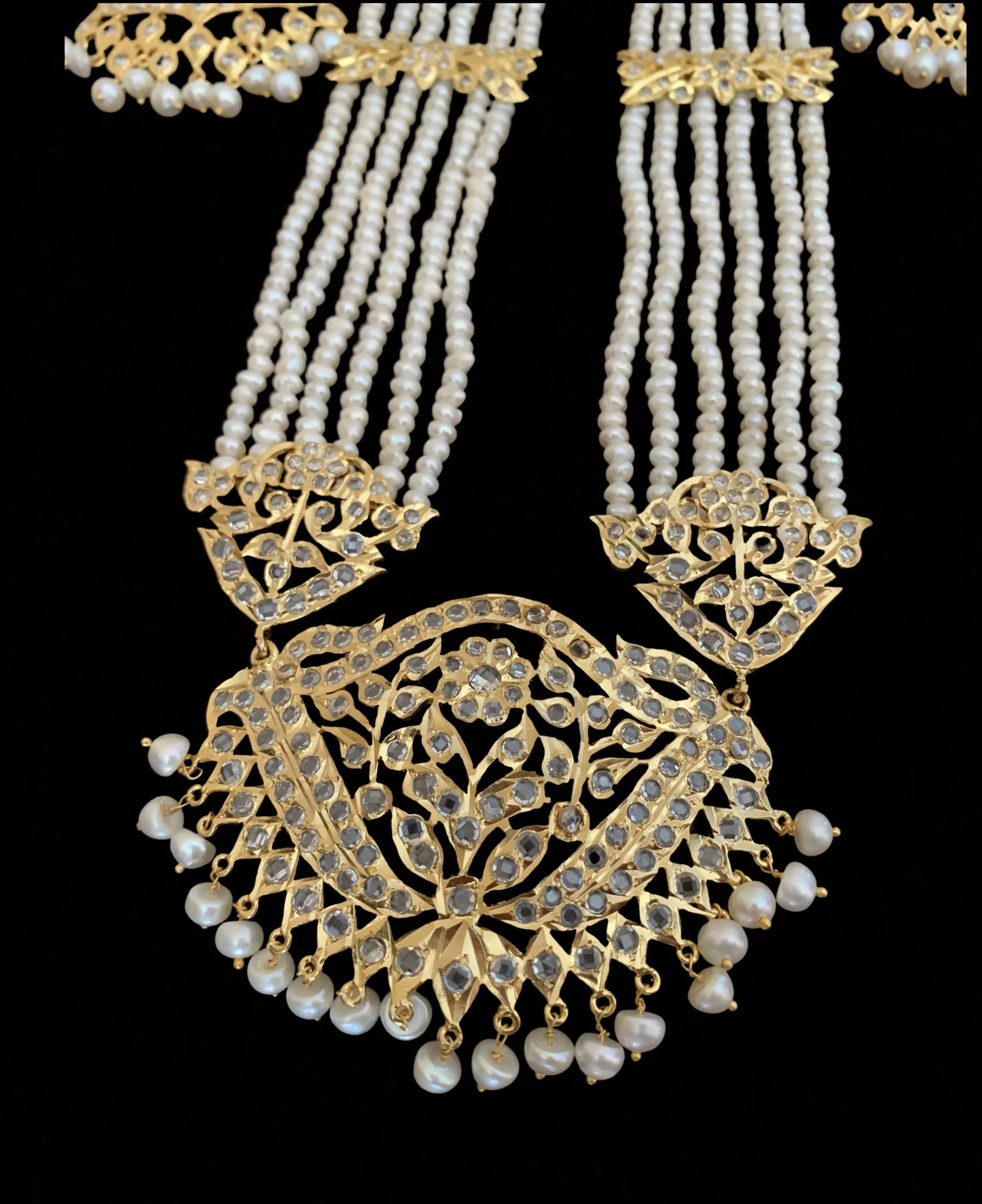 LN72  Hareem fresh water pearl rani haar ( SHIPS IN 4 WEEKS  )