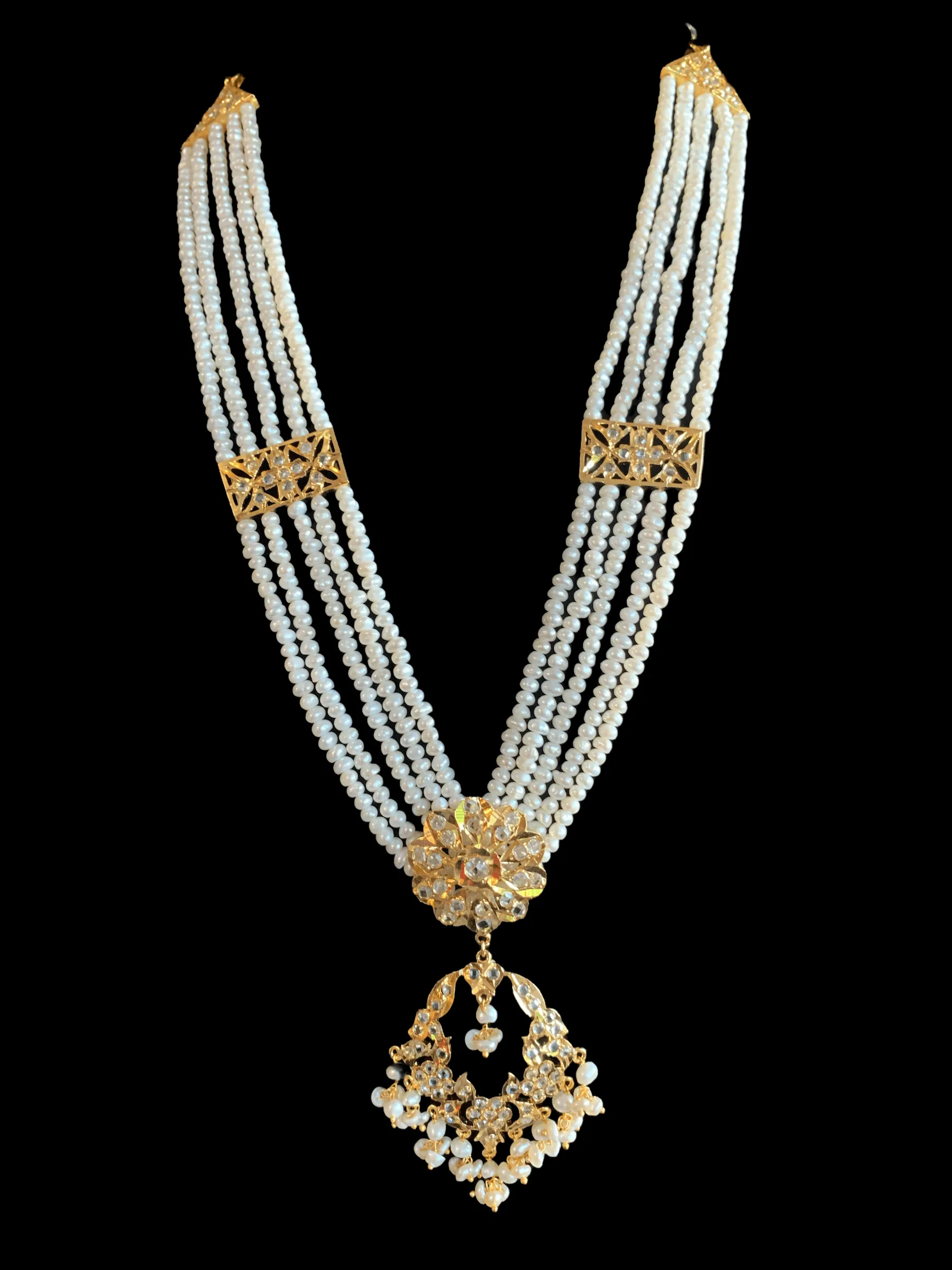 LN81 Madhuri long necklace in fresh water pearls (SHIPS IN 4 WEEKS  )