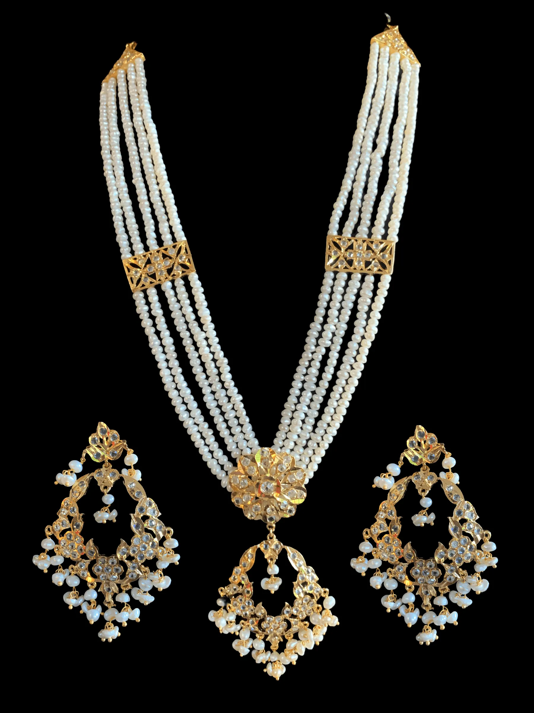 LN81 Madhuri long necklace in fresh water pearls (SHIPS IN 4 WEEKS  )