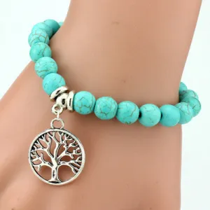 Love vintage charm bracelet femme Bohemian turquoise bracelets & bangles pulseras mujer pendants bracelets for women men jewelry